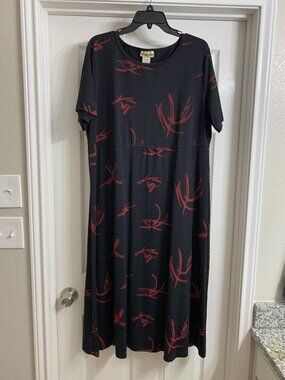 TravelSmith Brand Women's Long Black Dress, Size XL